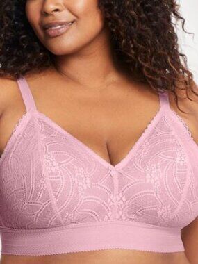 Bramour Gramercy Luxe Lace Bralette Mauve Pink  38E